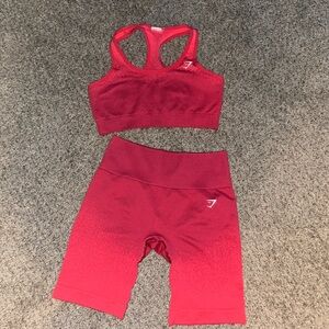 Gymshark shorts and bra set